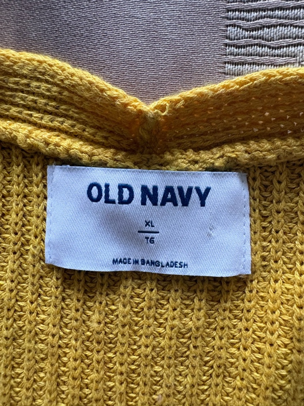 Old Navy Yellow Ribbed V-Neck Sweater (NWT) - Picture 14 of 16
